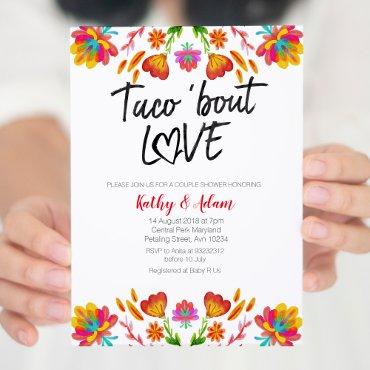 Fiesta colorful Taco about Love COUPLES SHOWER