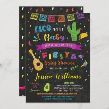 Fiesta Taco Bout a Baby Baby Shower Invitations