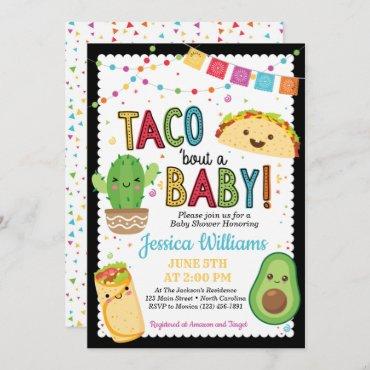 Fiesta Taco Bout A Baby Shower Invitation