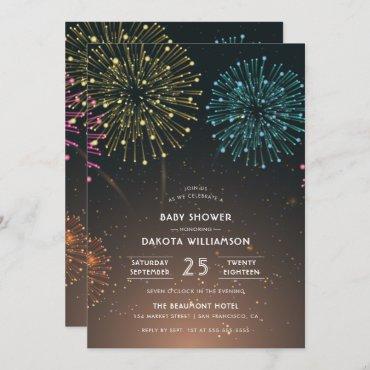 Fireworks Party | Modern Typography