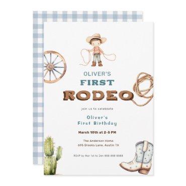 First Rodeo Western Baby Boy Birthday