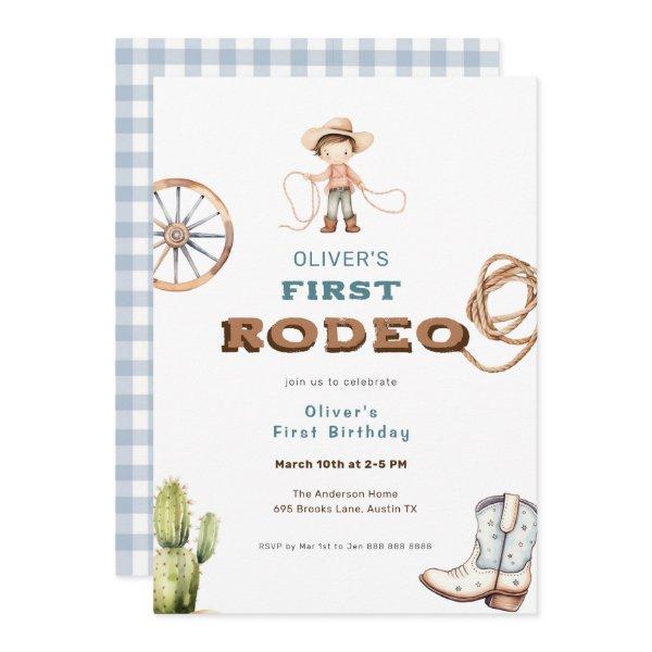 First Rodeo Western Baby Boy Birthday