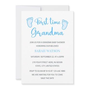 First Time Grandma Baby Boy Feet Shower