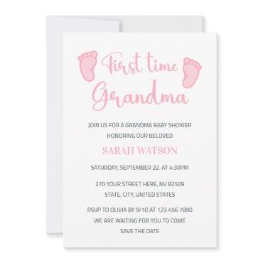 First Time Grandma Baby Girl Feet Shower
