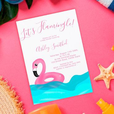Flamingo floater waves beach pink