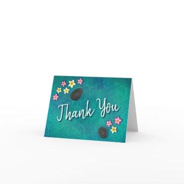 Floating Flowers Spa Thank You Card