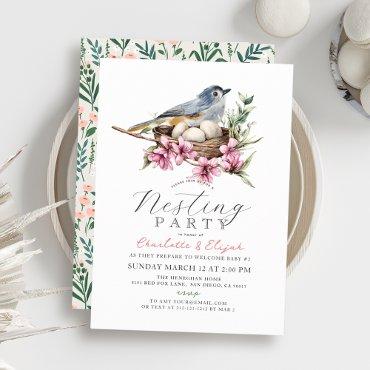 Floral Bird Nest Nesting Party