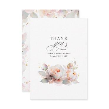 Floral Botanical Bridal Shower Thank You