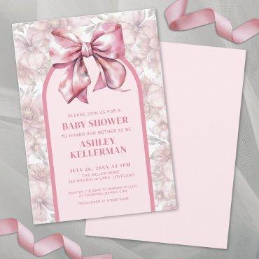 Floral Bow Pink Girl