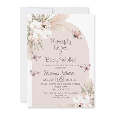 Floral Butterfly Kisses Baby Wishes