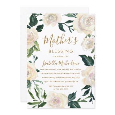 Floral Christian Mother and Baby Blessing Party