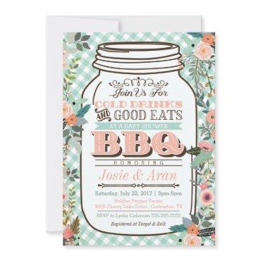 Floral Mason Jar BBQ