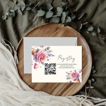 Flower ice cream registry Bridal shower Enclosure Card