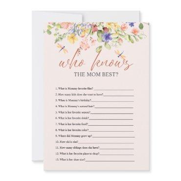 Flowers  Dragonfly BABY SHOWER WHO KNOWS DIGITAL