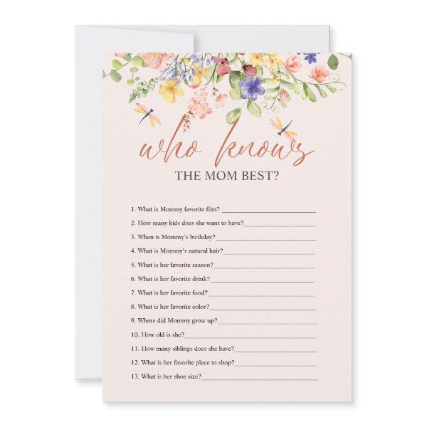 Flowers  Dragonfly BABY SHOWER WHO KNOWS DIGITAL