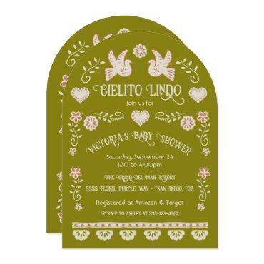 Folk art Mexican Cielito Lindo Baby Shower Arch