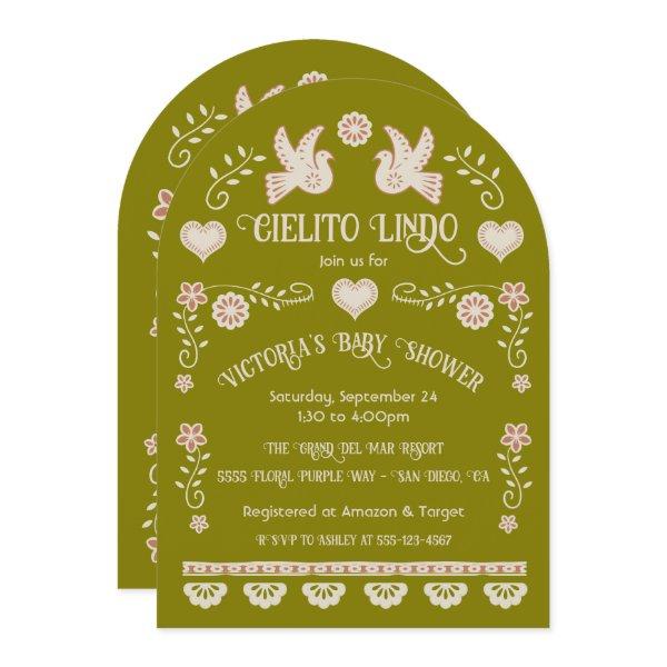 Folk art Mexican Cielito Lindo Baby Shower Arch