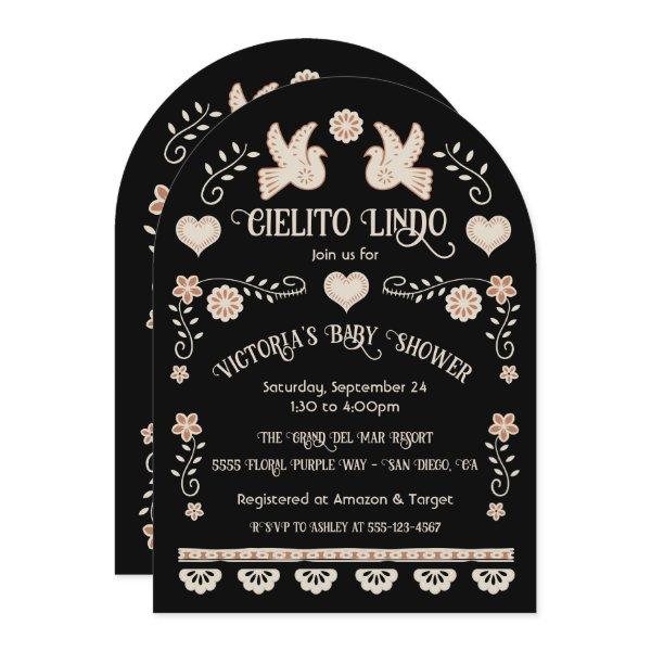 Folk art Mexican Cielito Lindo Baby Shower Arch