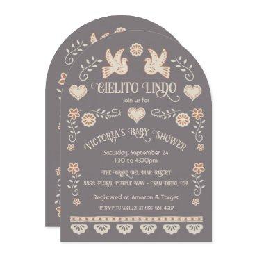 Folk art Mexican Cielito Lindo Baby Shower Arch
