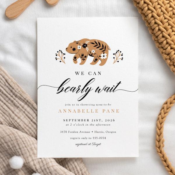 Folk Woodland Bear Bearly Wait