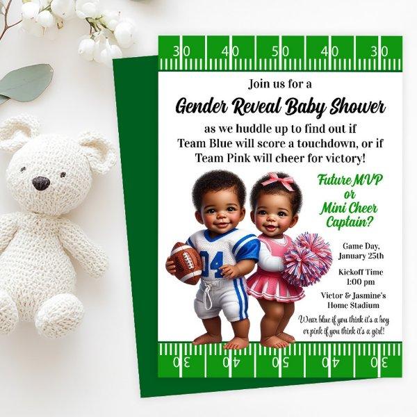 Football and Cheerleader Gender Reveal