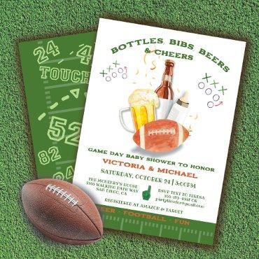 Football Baby Shower Tailgate couples Game Day
