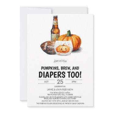 Football Diaper Shower , Pumpkin Beer