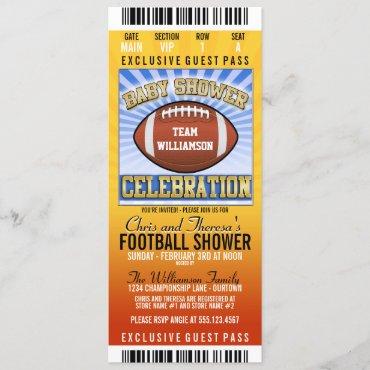 Football Party Baby Shower Invitation