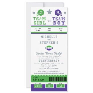 Football Ticket Gender Reveal