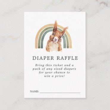 Forest Animals Baby Shower Diaper Raffle Ticket Enclosure Card
