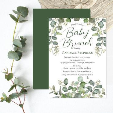Forest | Sage Green Seeded Eucalyptus Baby Brunch