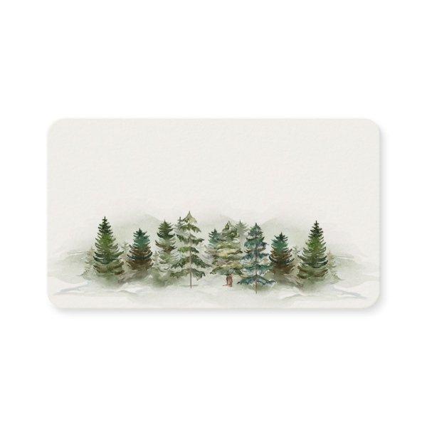 forest woodland place card birthday or baby shower