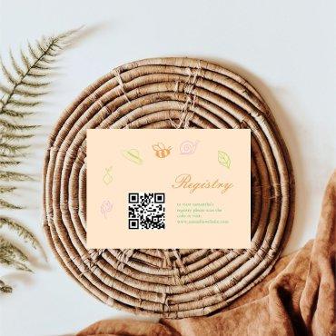 Fresh off the market Bridal Shower registry Enclosure Card
