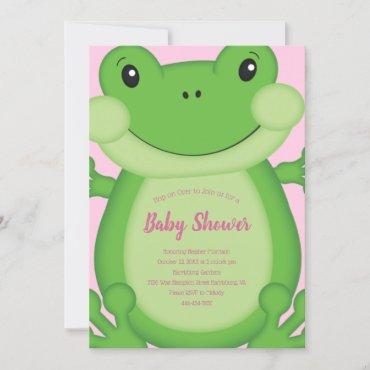 Frog Baby Shower Pink
