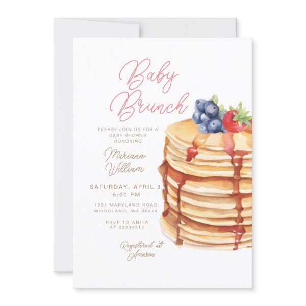 Fruit Pancakes Baby Shower Brunch