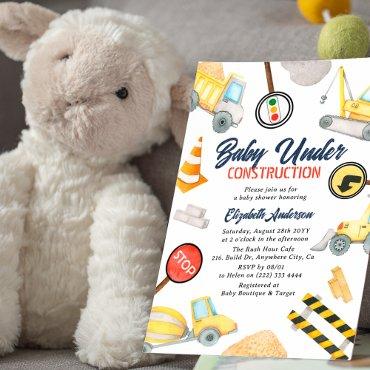 Fun 'Baby Under Construction' Cute Boy