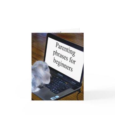 fun phrases for new parents card