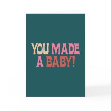 Funny Baby Congratulations New Parent Humor Cute Card