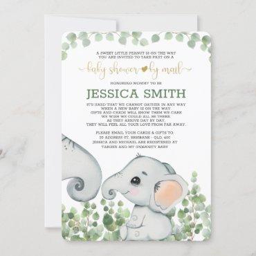 Gender Neutral Elephant Baby Shower By Mail