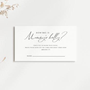 Gender Neutral "How Big Is Mommys Belly" Card