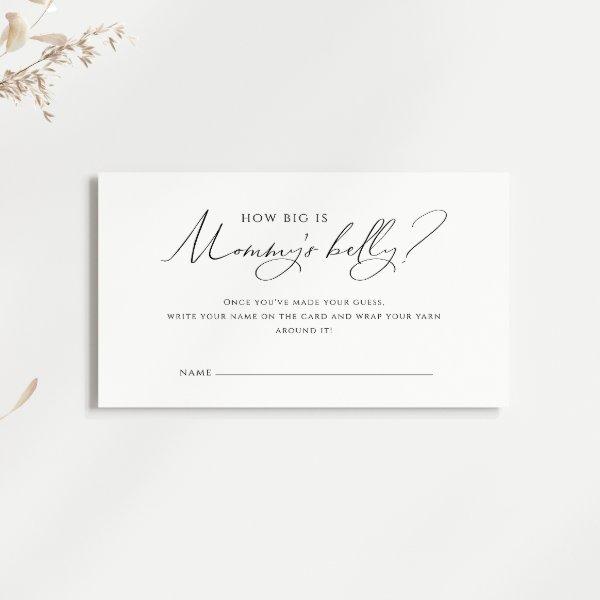 Gender Neutral "How Big Is Mommys Belly" Card