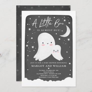Gender Neutral Little Boo Ghost Baby Shower Invitation