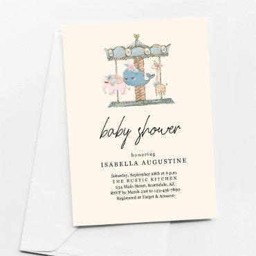Gender Neutral Yellow Carousel