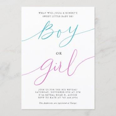 Gender Reveal Party Boy or Girl Simple Script