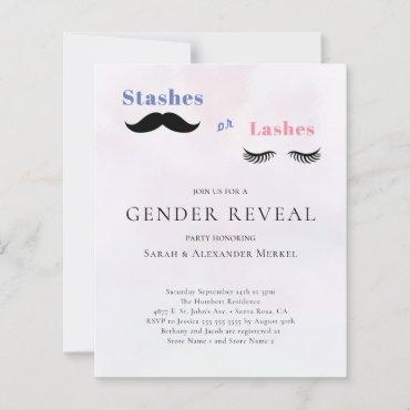 Gender Reveal Stashes or Lashes Budget