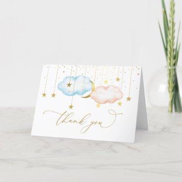 Gender Reveal Thank You Card, Twinkle Little Star