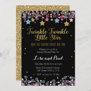 Gender Reveal Twinkle Twinkle Little Star Card
