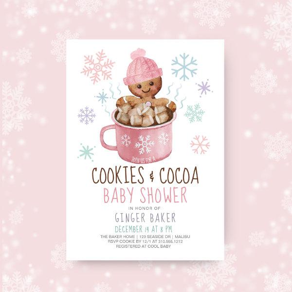 Gingerbread Cookies & Cocoa Girl Baby Shower