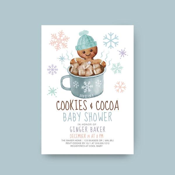 Gingerbread Cookies & Cocoa Winter Boy