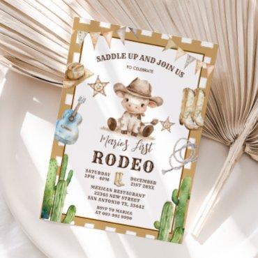 Gingham Wild West My First Rodeo Cowboy Birthday